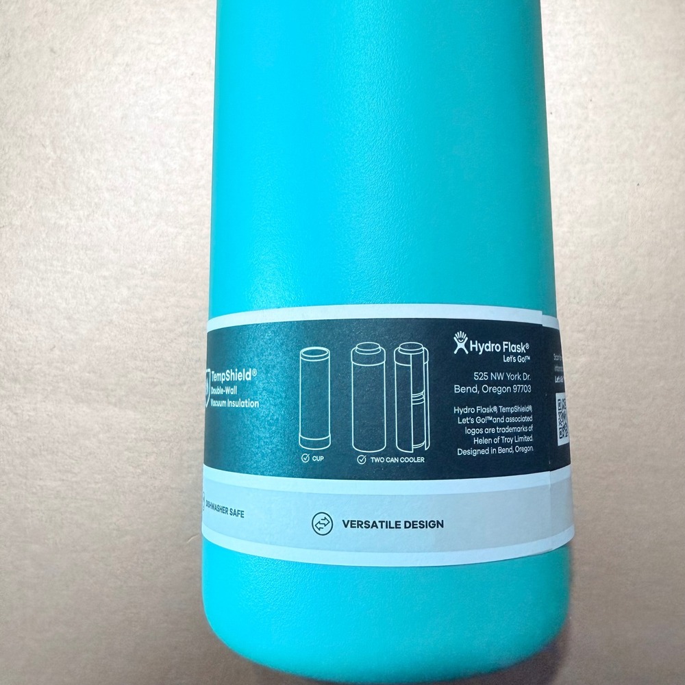 Hydro Flask Tandem Cooler Cup 26 oz Laguna Teal Insulated Can Holder KK454 - Picture 6 of 7